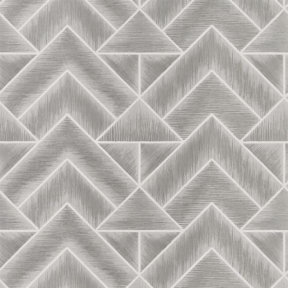 Обои Designers Guild Geometric volume 1 Mandora Silver PDG1049/02